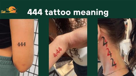 444 hand tattoo|Understanding The 444 Tattoo: Origin, Significance,。